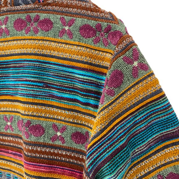 Bagatelle Handwoven Western Inspired Blanket Style Jacket - Picture 4 of 10